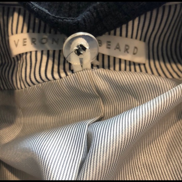 Veronica Beard Striped Blazer with Hoodie - Picture 6 of 7
